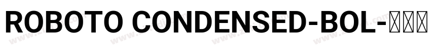ROBOTO CONDENSED-BOL字体转换